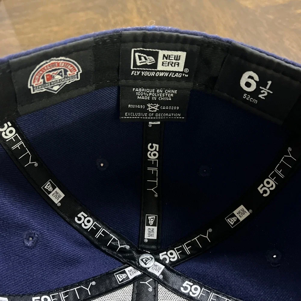 New Era Men's Pensacola Blue Wahoos Navy 59FIFTY Fitted Hat‎ Baseball Cap 6 1/2 - Picture 11 of 12